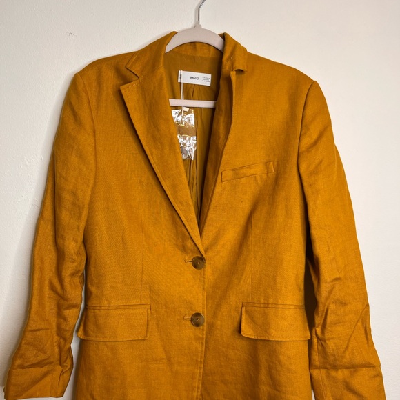 Mango linen blazer - Picture 3 of 5